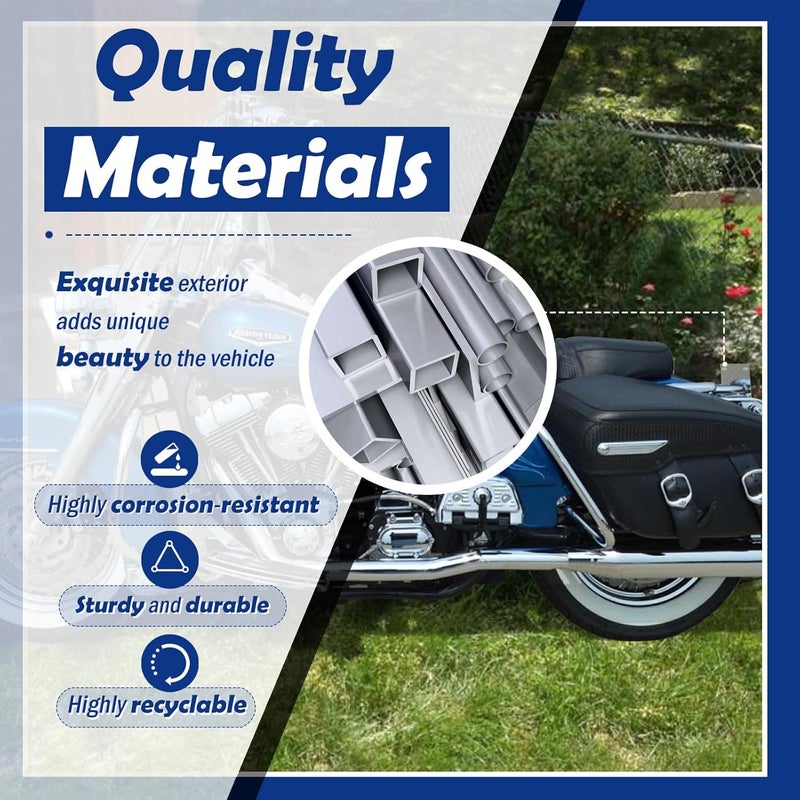 SoCiMa Lay Down License Plate Mount Brackets Fit for 1999-2008 Harley Touring Road Street Electra Glide Models - Image 4